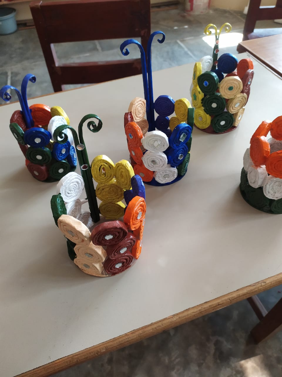Handcrafted Floral Pen Stand
